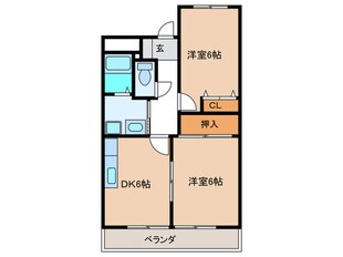 Ｋ・Ｏハイツの物件間取画像